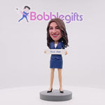 Bobblehead personalizzato con la scritta "Best Mom" per l'ufficio aziendale