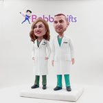 Bobblehead personalizzato per coppia di super dottori
