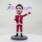 Bobblehead personalizzato di Babbo Natale che porta regali