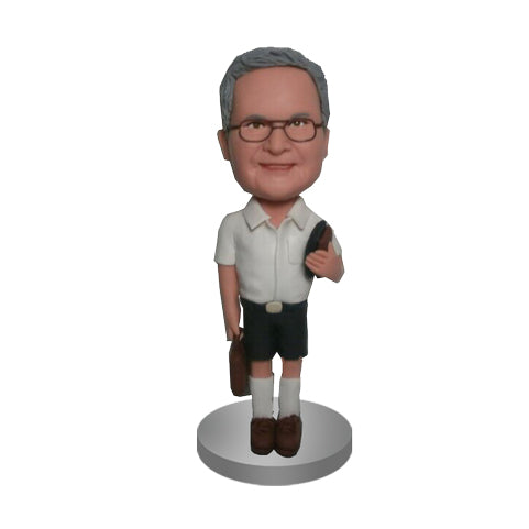Bobblehead personalizzato con insegnante maschio