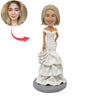 Bambola Bobblehead da sposa
