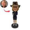 Bambola Bobblehead a forma di cowboy per capo donna