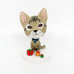 Bobblehead personalizzato con gatto da foto