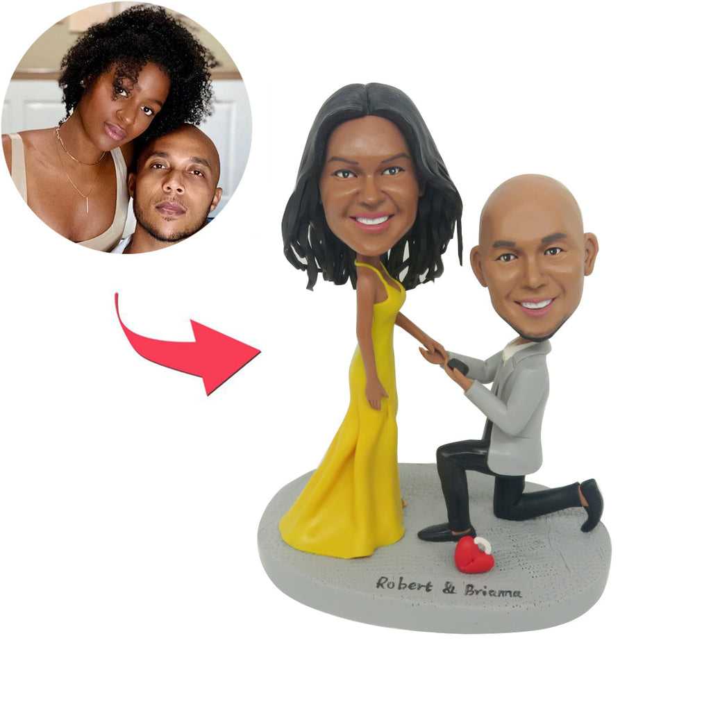 Proposta di coppia personalizzata Bobblehead