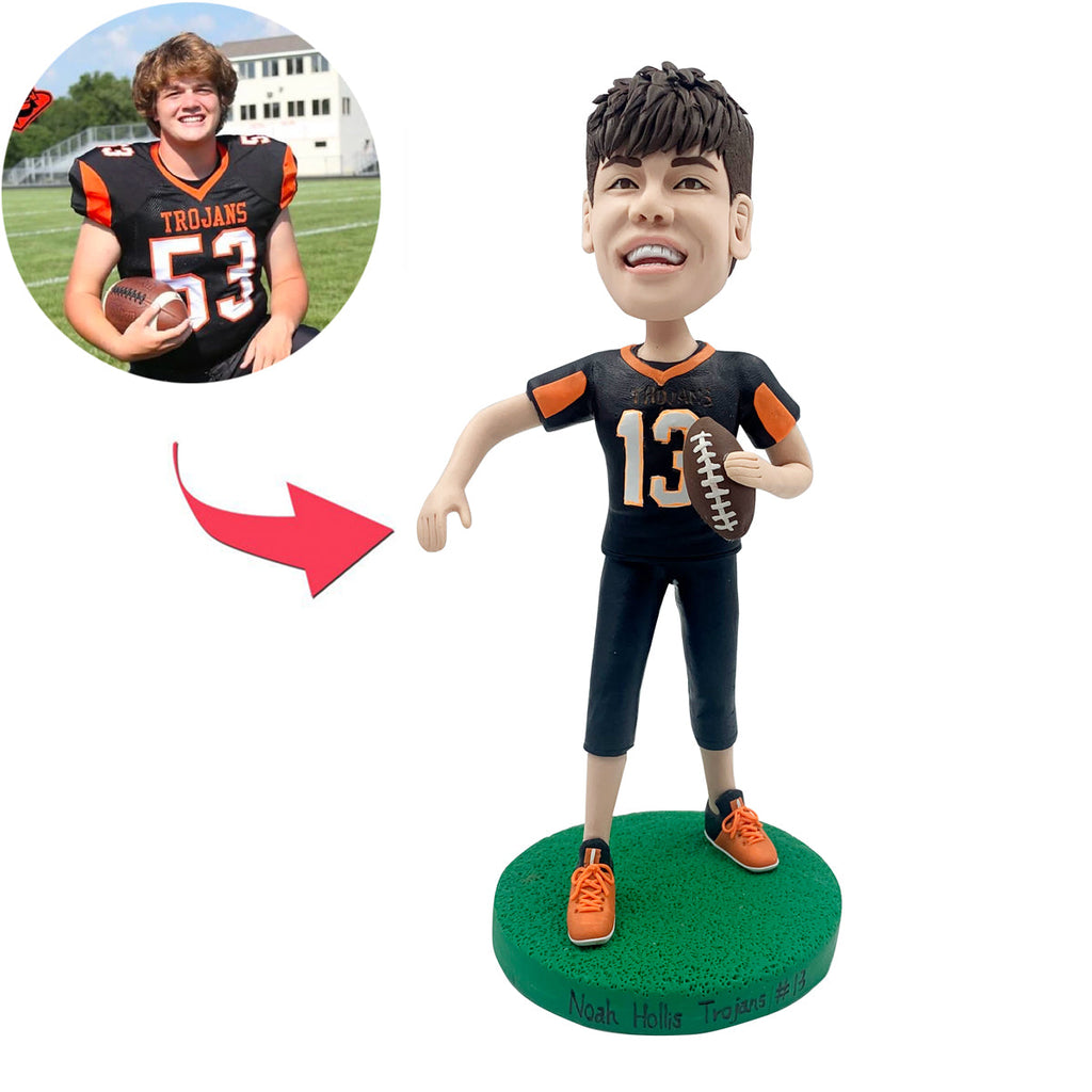 Bobblehead sportivo personalizzato da rugby
