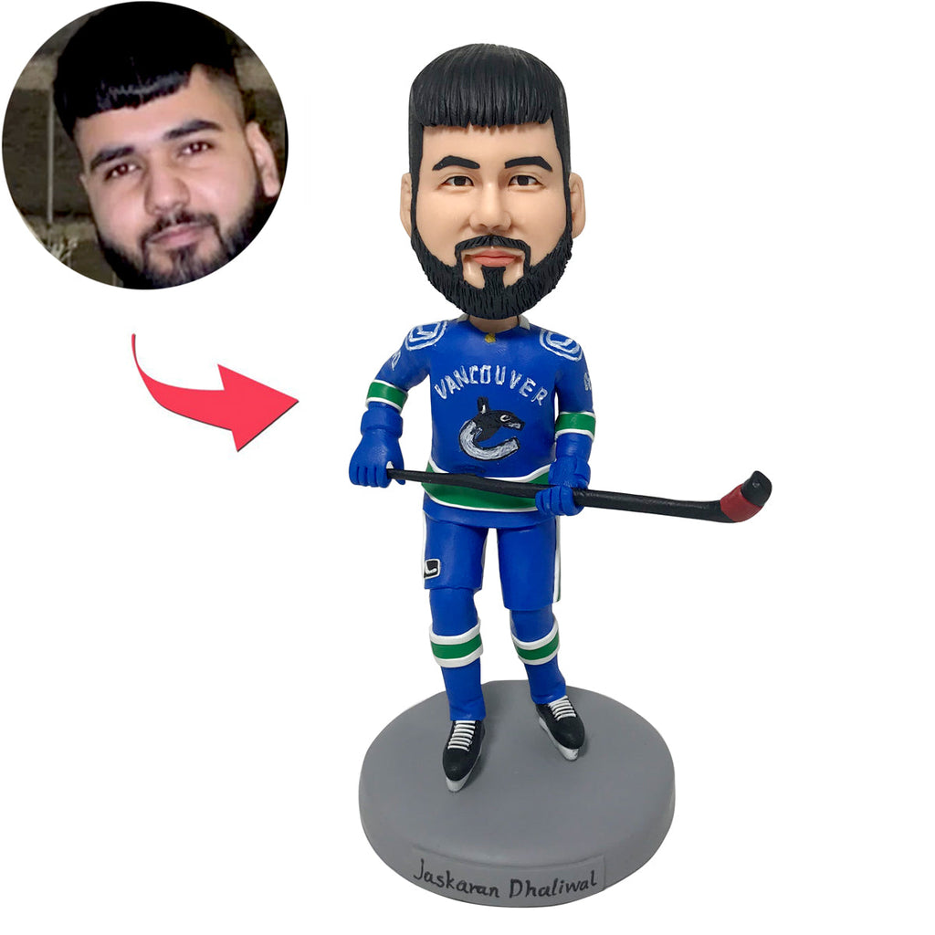 Bobblehead sportivo personalizzato da hockey