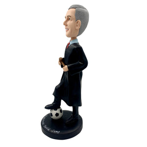 Bobblehead personalizzato del giudice con pallone da calcio