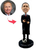 Bobblehead personalizzato del giudice con pallone da calcio