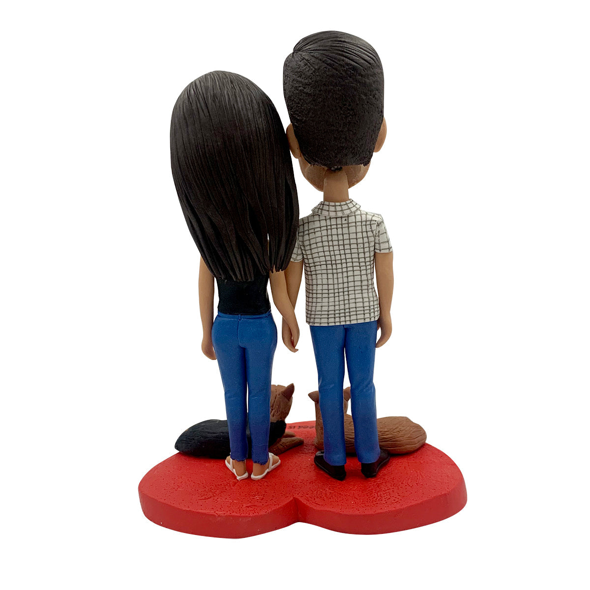 Bobblehead personalizzato per coppia con cane