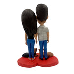 Bobblehead personalizzato per coppia con cane