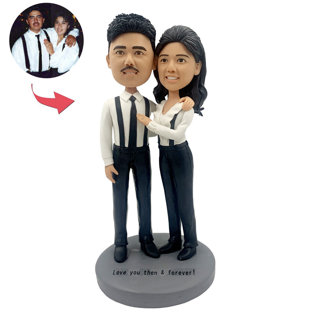Coppia personalizzata Bobblehead stile Gentleman