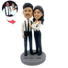 Coppia personalizzata Bobblehead stile Gentleman