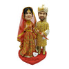 Bambola bobblehead a forma di coppia di sposi indiani