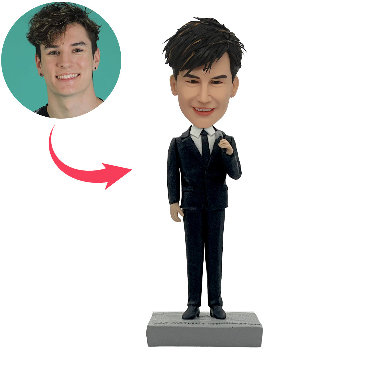 Bambola Bobblehead regalo per MC di nozze