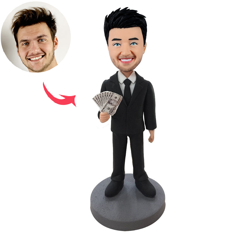 Bobblehead personalizzato Boss con soldi