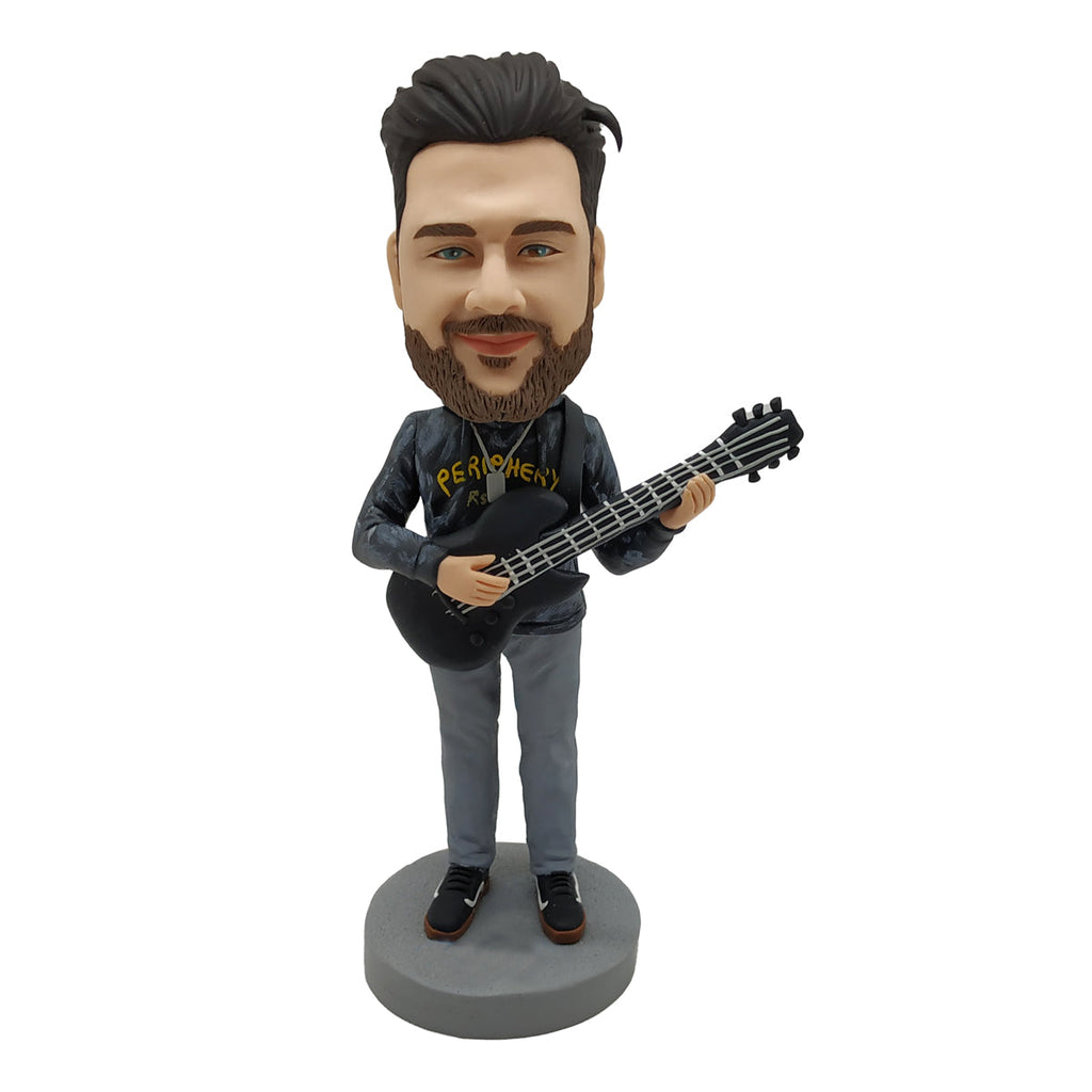Bambola Bobblehead per gli amanti della musica con chitarra