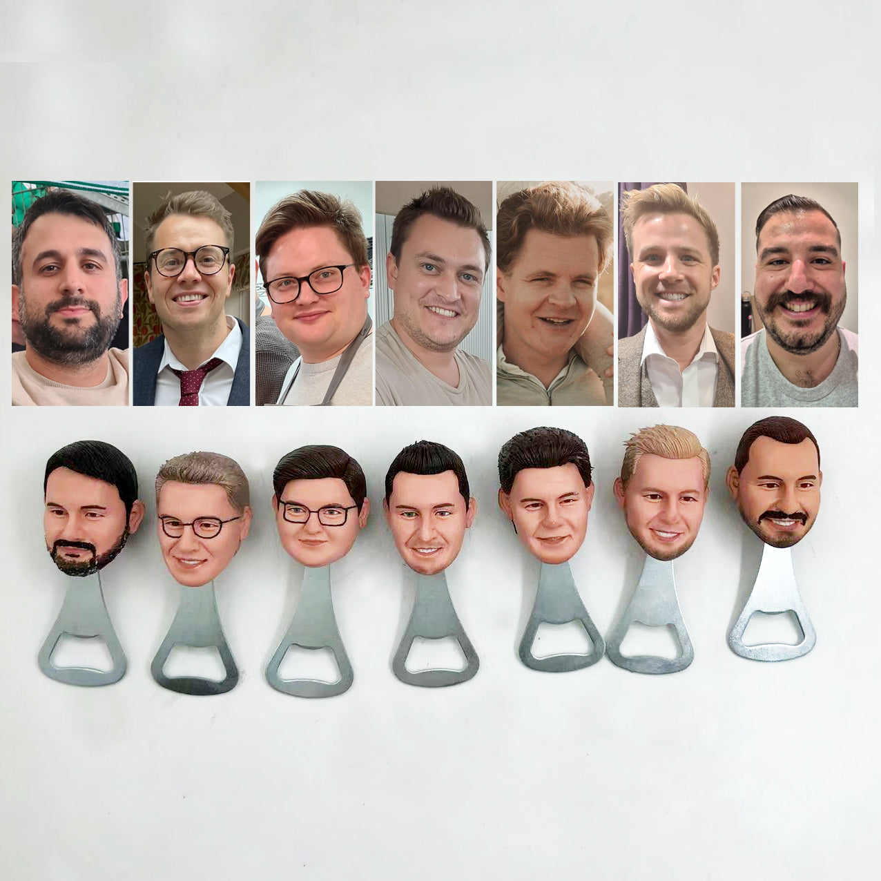 Personalized Custom Male Face Funny Bottle Opener