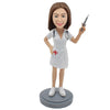 Bobblehead infermiera donna personalizzabile