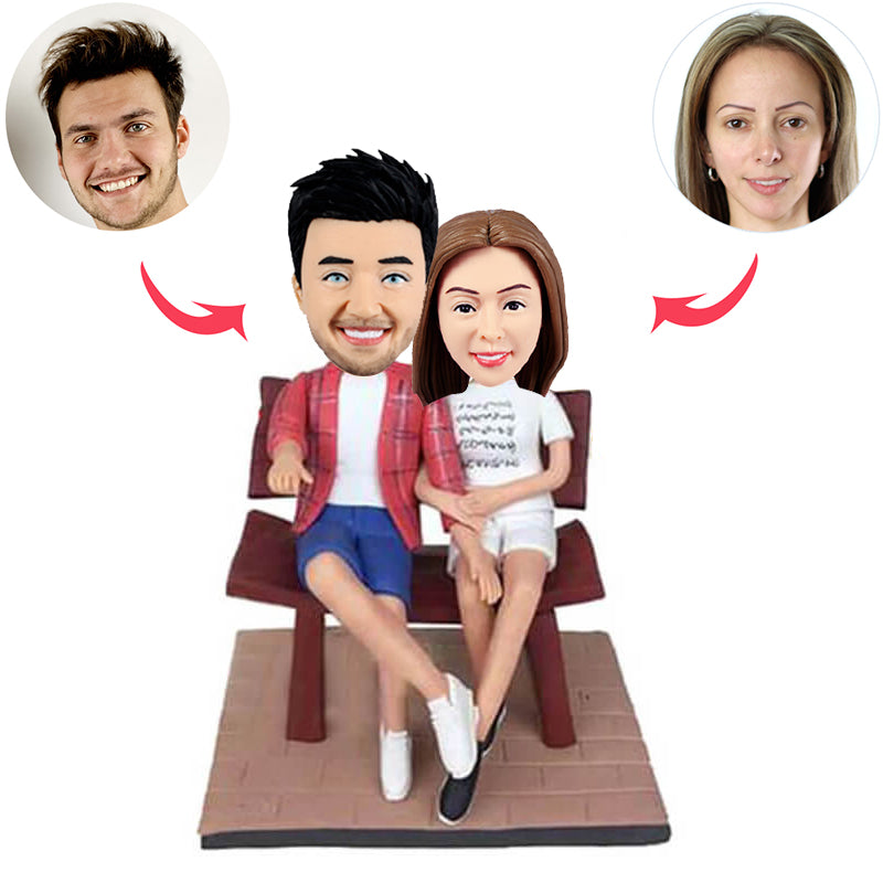 Coppia di bobblehead personalizzati da foto