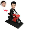 Bambola Bobblehead a forma di motociclista