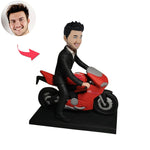 Bambola Bobblehead a forma di motociclista