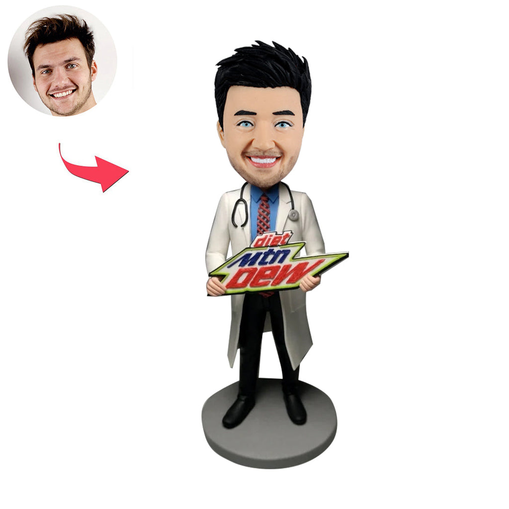 Bobblehead personalizzato del dottore con slogan