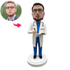 Bobblehead personalizzato del dottore con stetoscopio