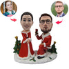Bambola Bobblehead regalo di Natale personalizzato