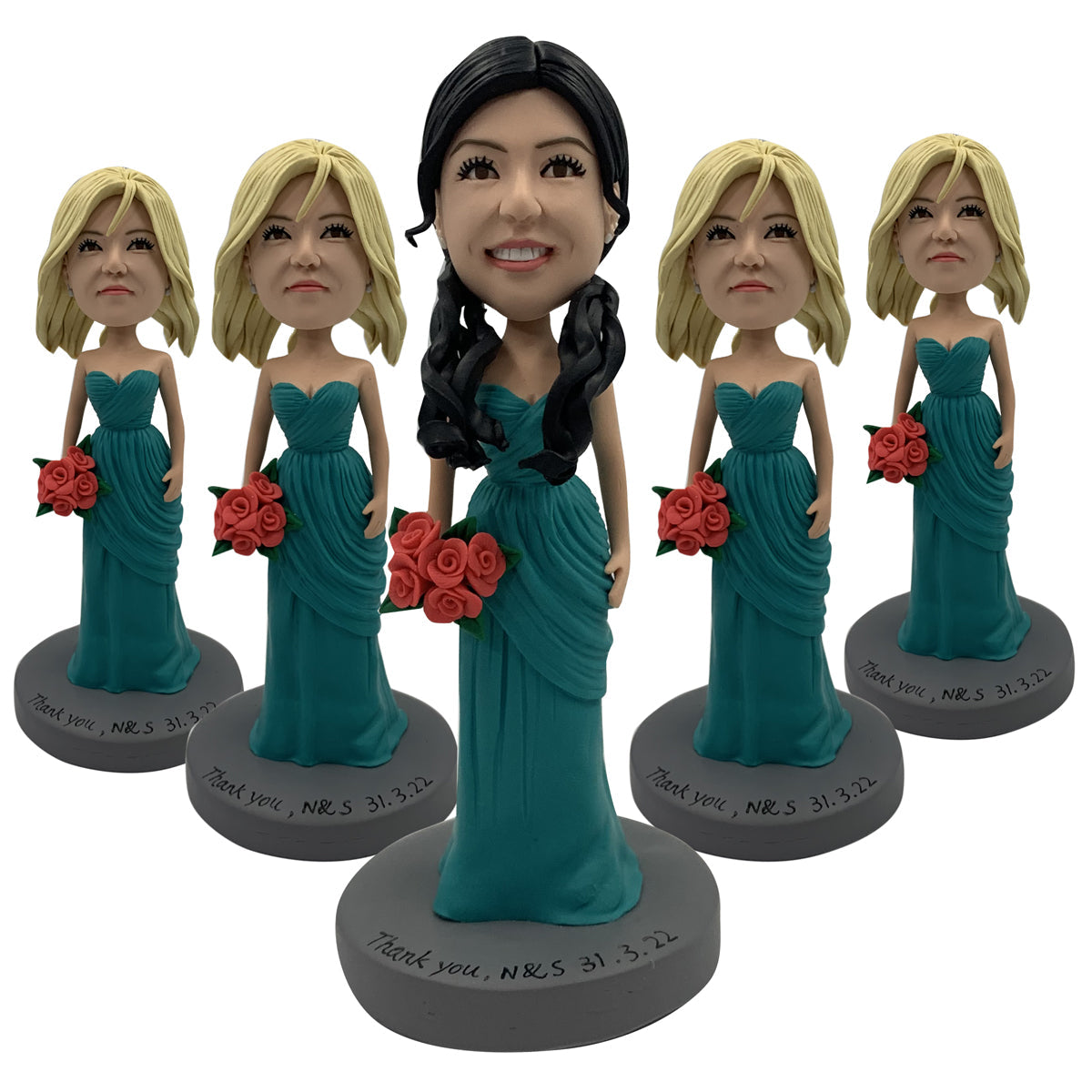 Bambole bobblehead personalizzate per damigelle d'onore