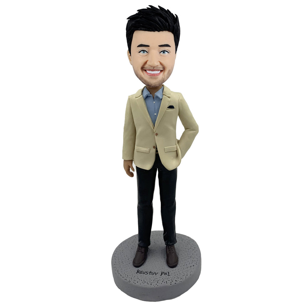 Bobblehead personalizzabile di un uomo solo