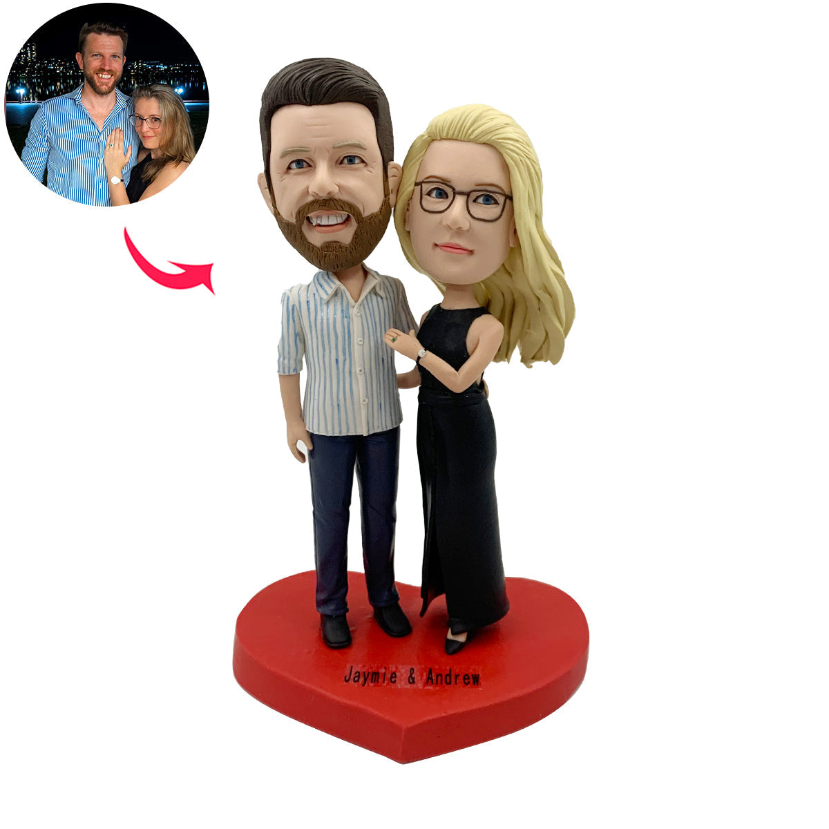 Coppie personalizzate con bobblehead