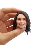 Calamite da frigorifero bobblehead personalizzate con faccina divertente femminile
