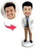 Bobblehead personalizzati da dottore maschio come regalo