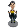 Appassionato di pesca con bobblehead personalizzati
