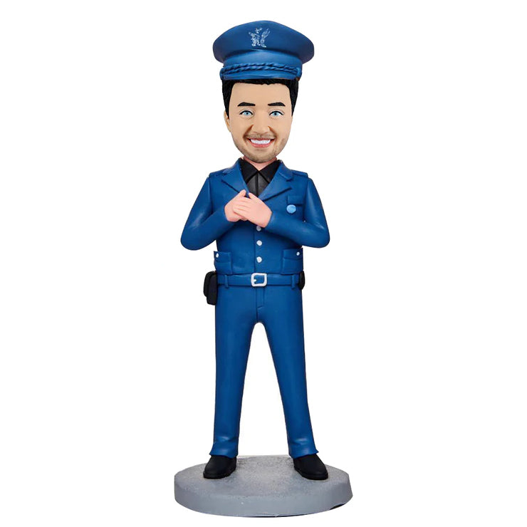 Bobblehead personalizzato agente di polizia