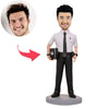 Bobblehead personalizzato con cappello da poliziotto