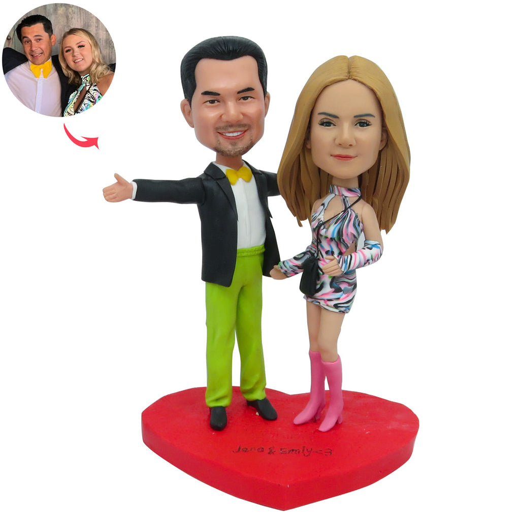 Regalo di San Valentino personalizzato Bobblehead di coppia personalizzato
