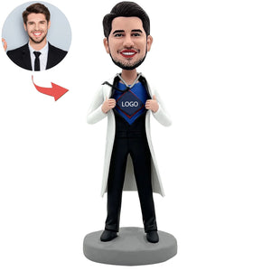 Bambola Bobblehead personalizzata da dottore per uomo