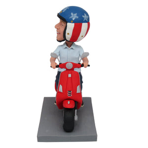Bobblehead personalizzato per la festa del papà in moto