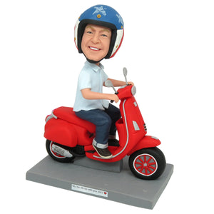 Bobblehead personalizzato per la festa del papà in moto