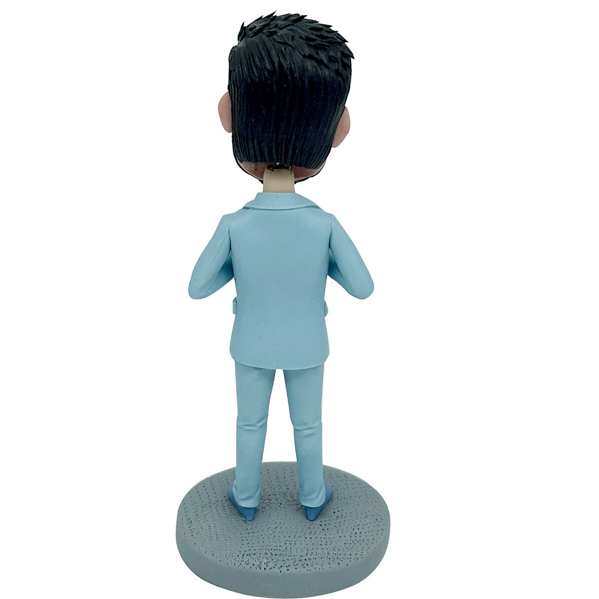 Bobblehead personalizzato di Super Papà in abito blu