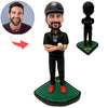 Bobblehead personalizzato con papà che gioca a baseball