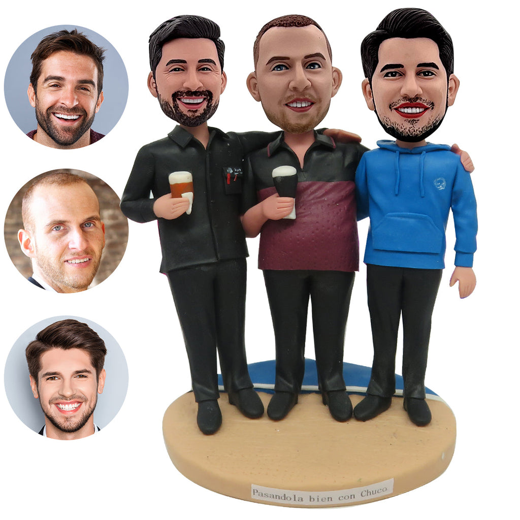 Bobblehead personalizzato per la famiglia dei fratelli