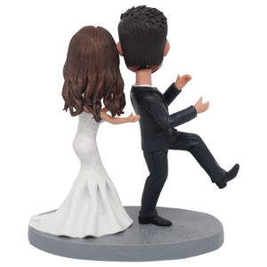Danza in duetto con bobblehead personalizzata per coppie di sposi