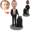 Bobblehead personalizzato per il capo del viaggio d'affari
