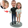 Bobblehead di coppia personalizzato con soldi