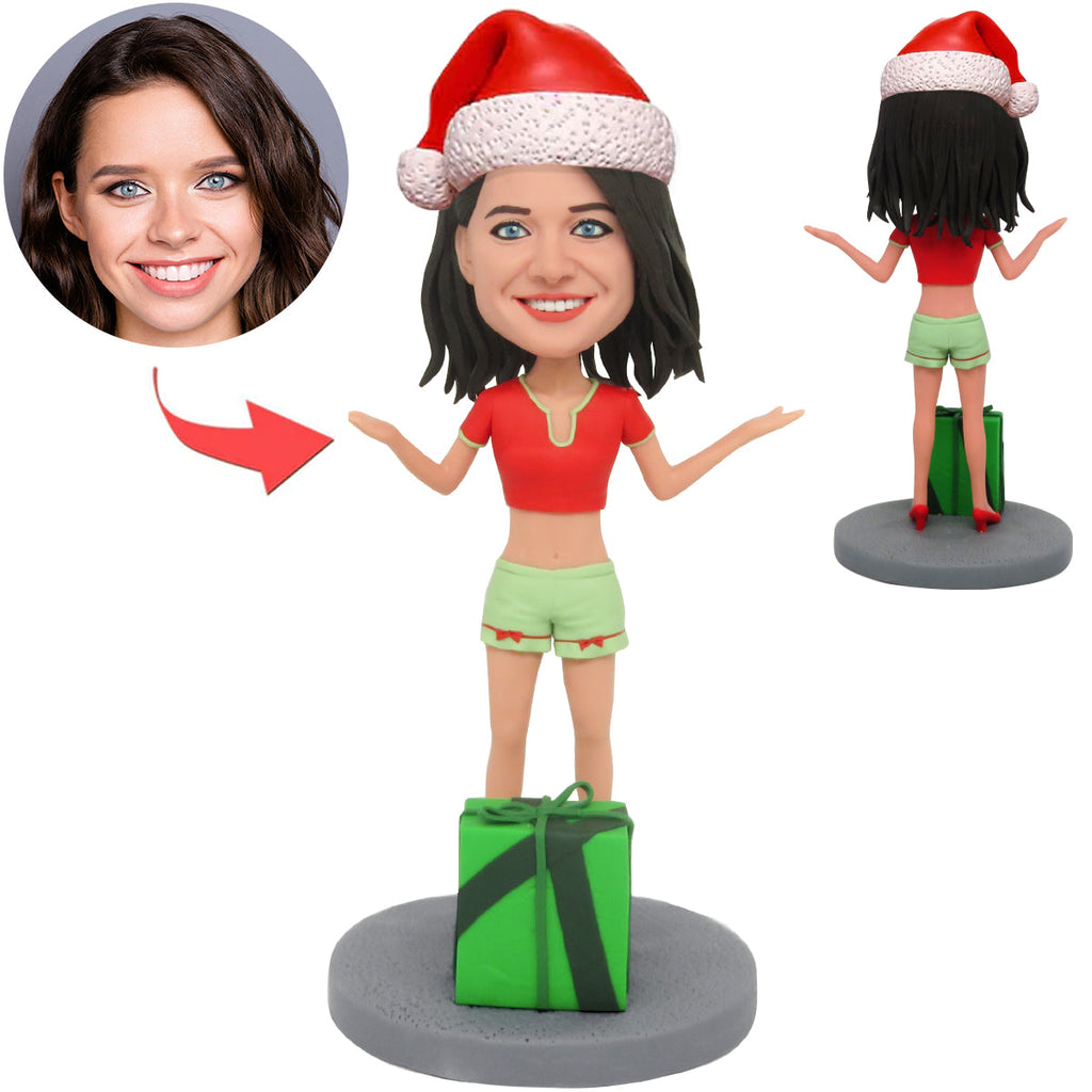 Regalo di Natale a sorpresa con bobblehead personalizzato