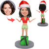 Regalo di Natale a sorpresa con bobblehead personalizzato