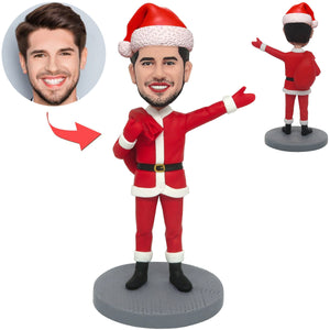 Bobblehead personalizzato di Babbo Natale che porta regali