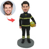 Bambola Bobblehead personalizzata del pompiere
